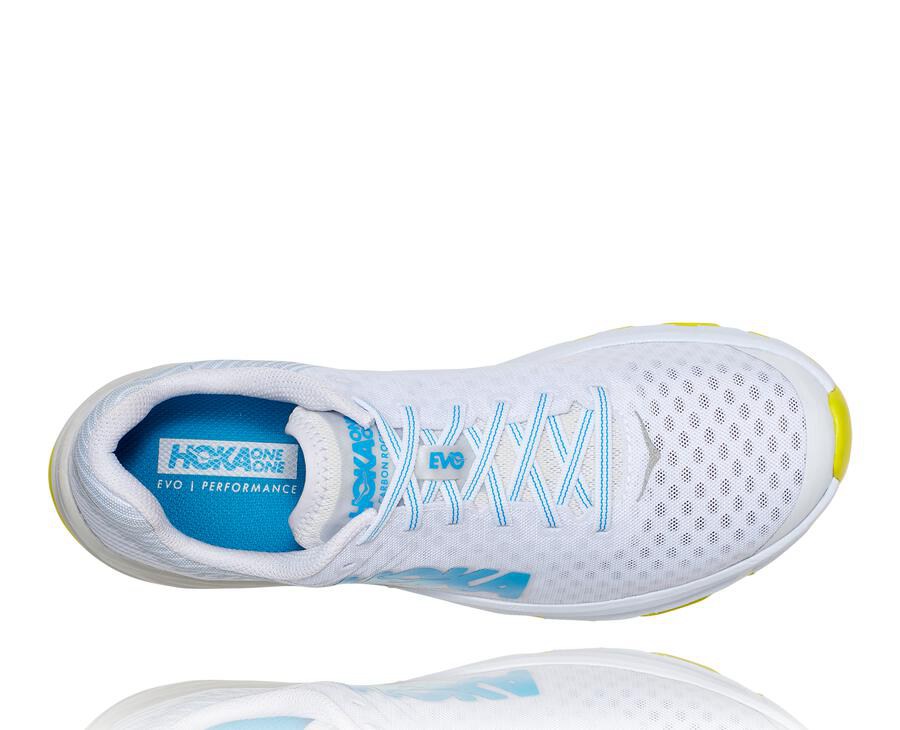 Hoka One One Koşu Ayakkabısı Kadın Beyaz - Evo Carbon Rocket - GJ9143857